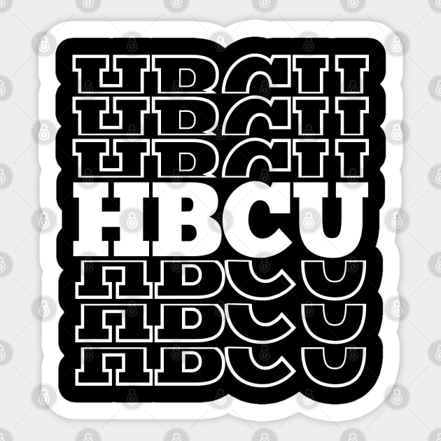 HBCU Stacked Student, Grad or Alumni Sticker by blackartmattersshop